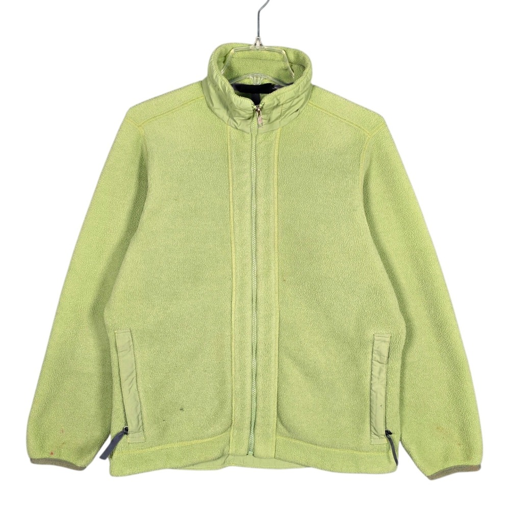 Vintage 90s Patagonia Jacket Womens Large Synchilla Green Fleece Full Zip‎ USA